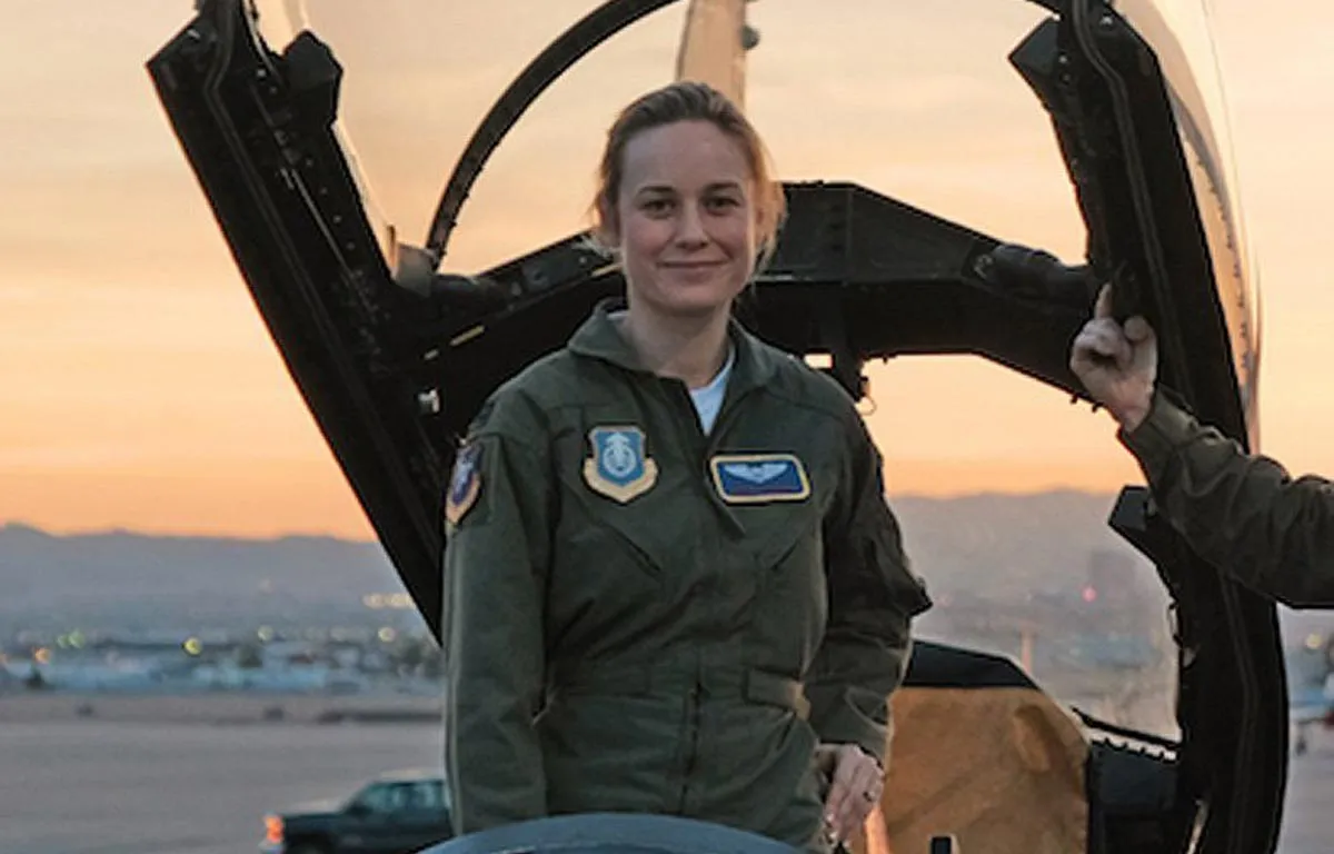 Brie Larson Does Intense Flight Training For Captain Marvel Despite ...