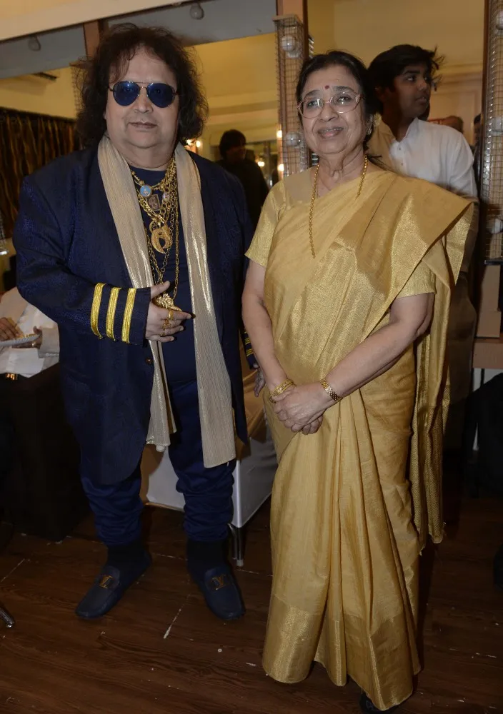 Bappi Lahiri and Usha Mangeshkar 