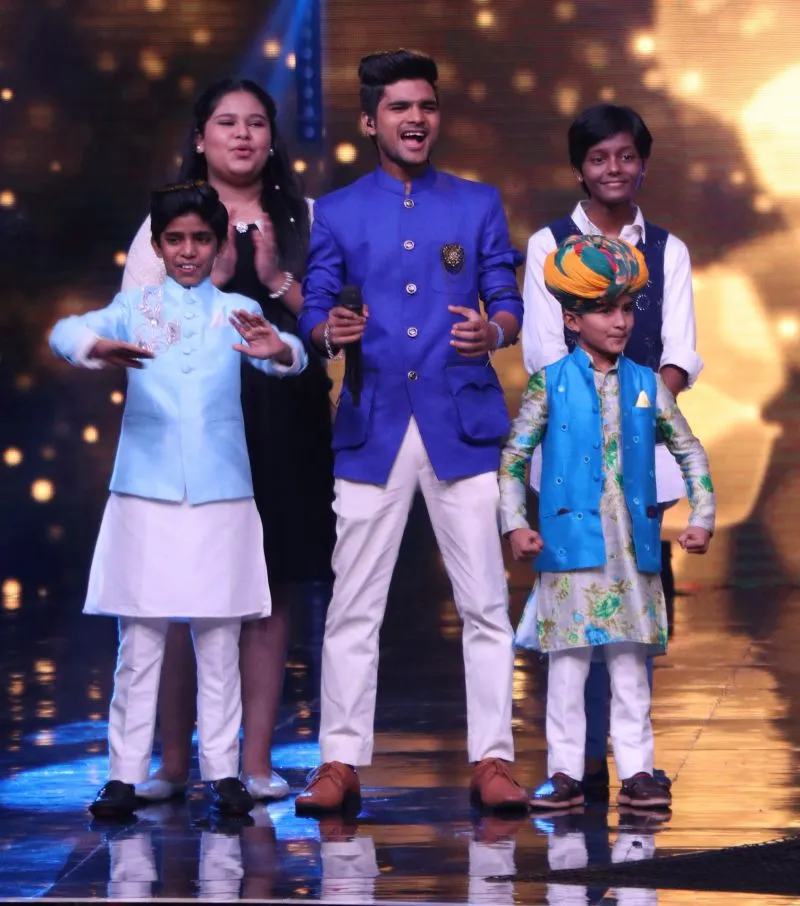 Captain Salman Ali with his team Thanu Khan, Mohd. Fazil, Tapolabdha and Sneha Shankar on Superstar Singer
