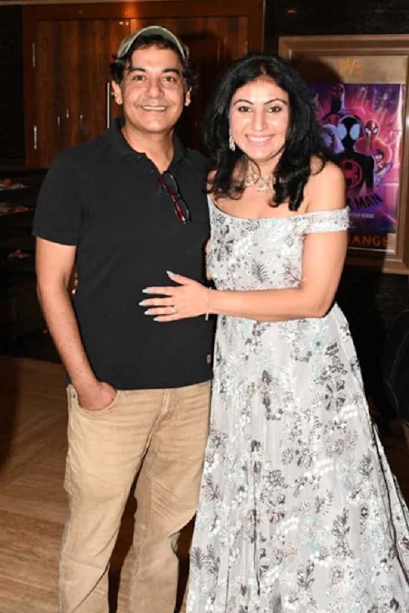 Gunjan Kuthaiala with Gaurav Gera during the Premier of the film NRI Wives
