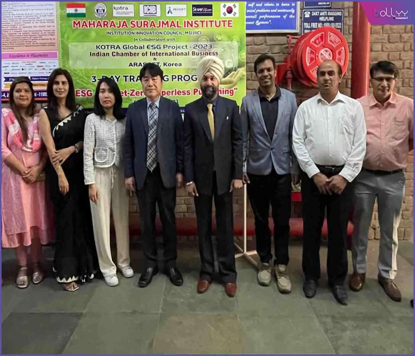 Picture 2 - Dr. In Pyo Hwang, Director, Arasoft, and Chief of the Institute of Global Competency Development (IGCD), Seoul, and his assistant NG Yong XIN at Maharaja Surajmal Institute in Janakpuri, Delhi, on Tuesday