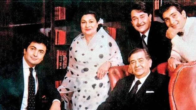 Raj Kapoor and his family