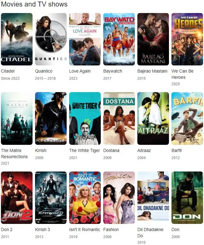 Priyanka Chopra Movies and TV shows (1)