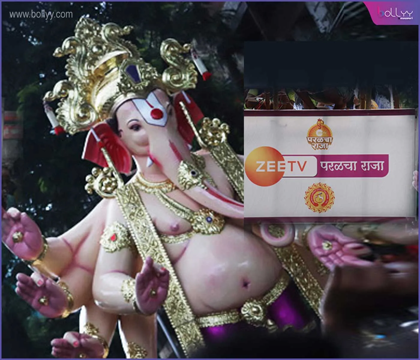 Zee TV continues to partner with Parel Cha Raja second year in a row, the channel’s most popular face to visit the pandal!