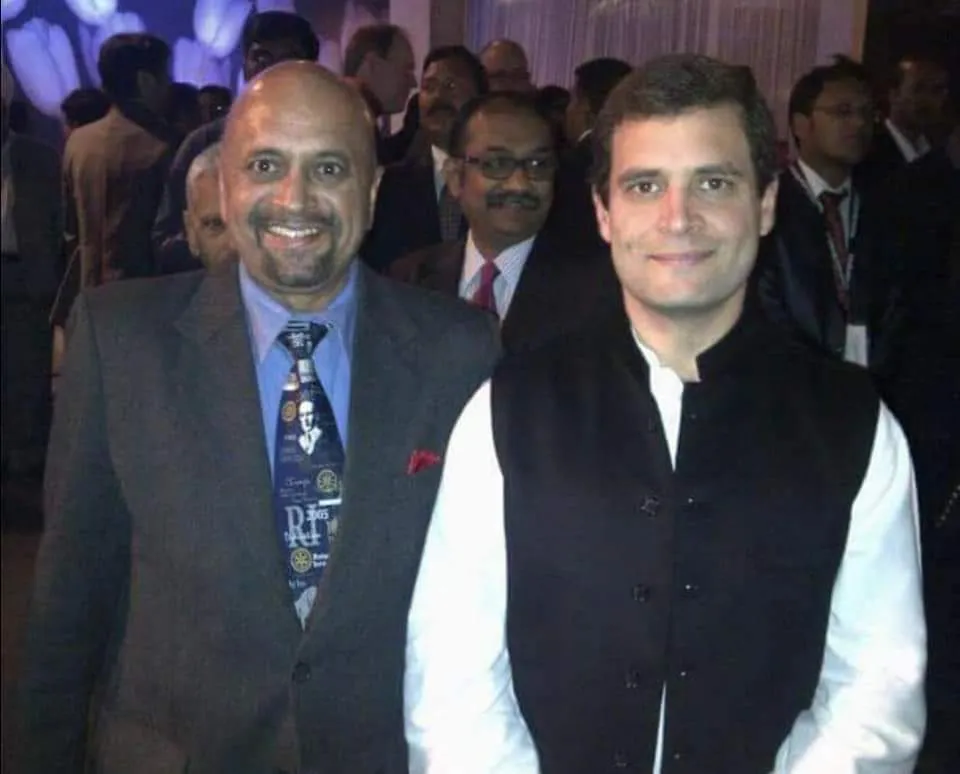राहुल गांधी के साथ सुरिंदर राणा