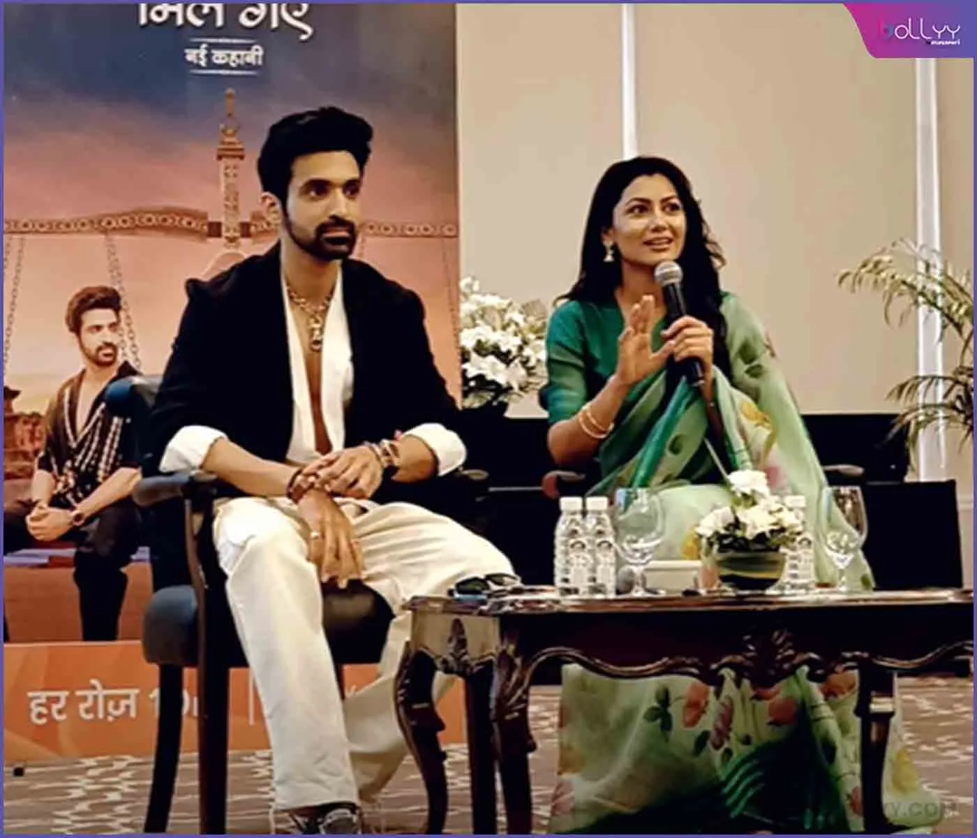 Arjit and Sriti in Delhi for press meet in delhi for their recently launched show Kaise Mujhe Tum Mil Gaye (2)